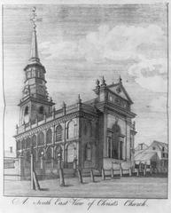 Southeast view of Christ's Church etching