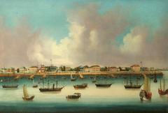 The Bund waterfront area in Shanghai with historic buildings and the Huangpu River