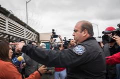 Joint media tour by U.S. Customs and Border Protection and Department of Defense at CBP Hidalgo Port of Entry in Texas