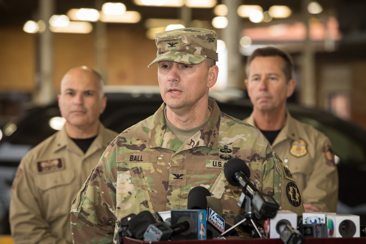 Joint media briefing by U.S. Customs and Border Protection and Department of Defense on Operation Secure Line at CBP Hidalgo Port of Entry