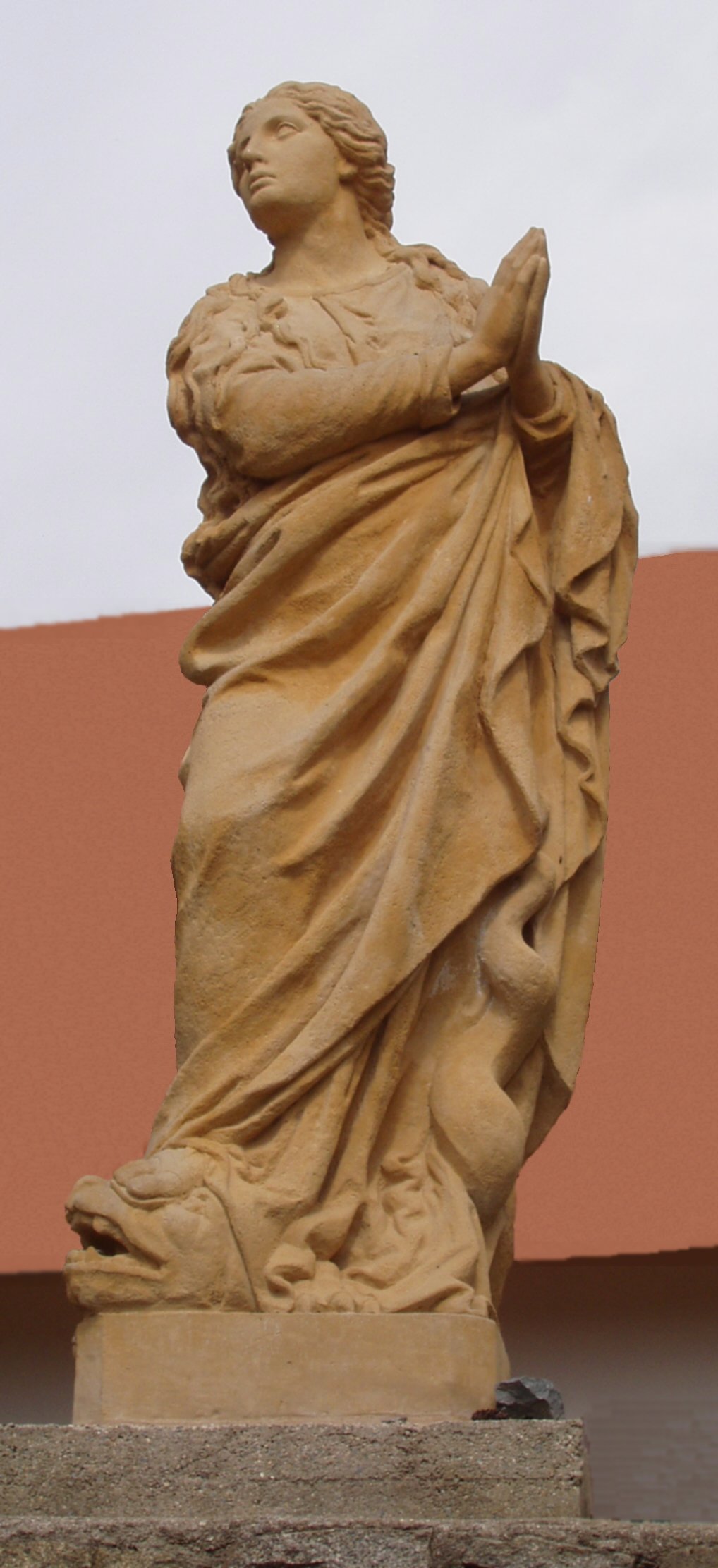 Statue of Virgin Mary in Bražná, replica of J.Bendl's sculpture