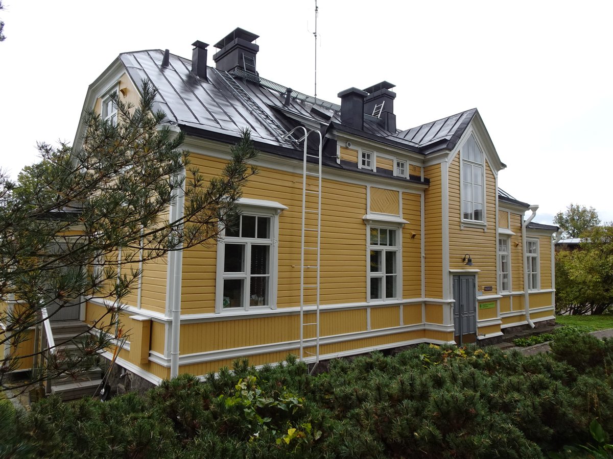 Huvila building in Korkeasaari, Helsinki, Finland