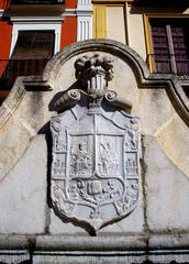 Pilar del Toro sculpture at Plaza de Santa Ana in Granada