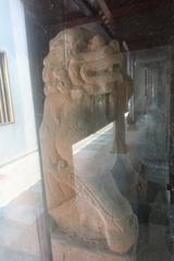 Chinese guardian lion statue at Guangxiao Temple in Guangzhou