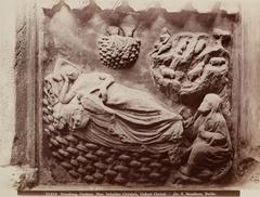 Relief depicting the Birth of Christ on the outer facade of the Sebalder Chörlein in Nuremberg