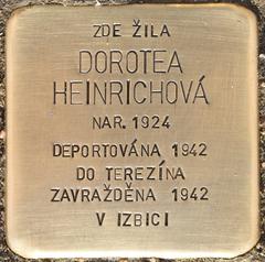 Stolperstein Dedicated To Dorotea Heinrichová