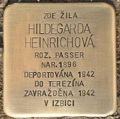 Stolperstein Dedicated To Hildegarda Heinrichová