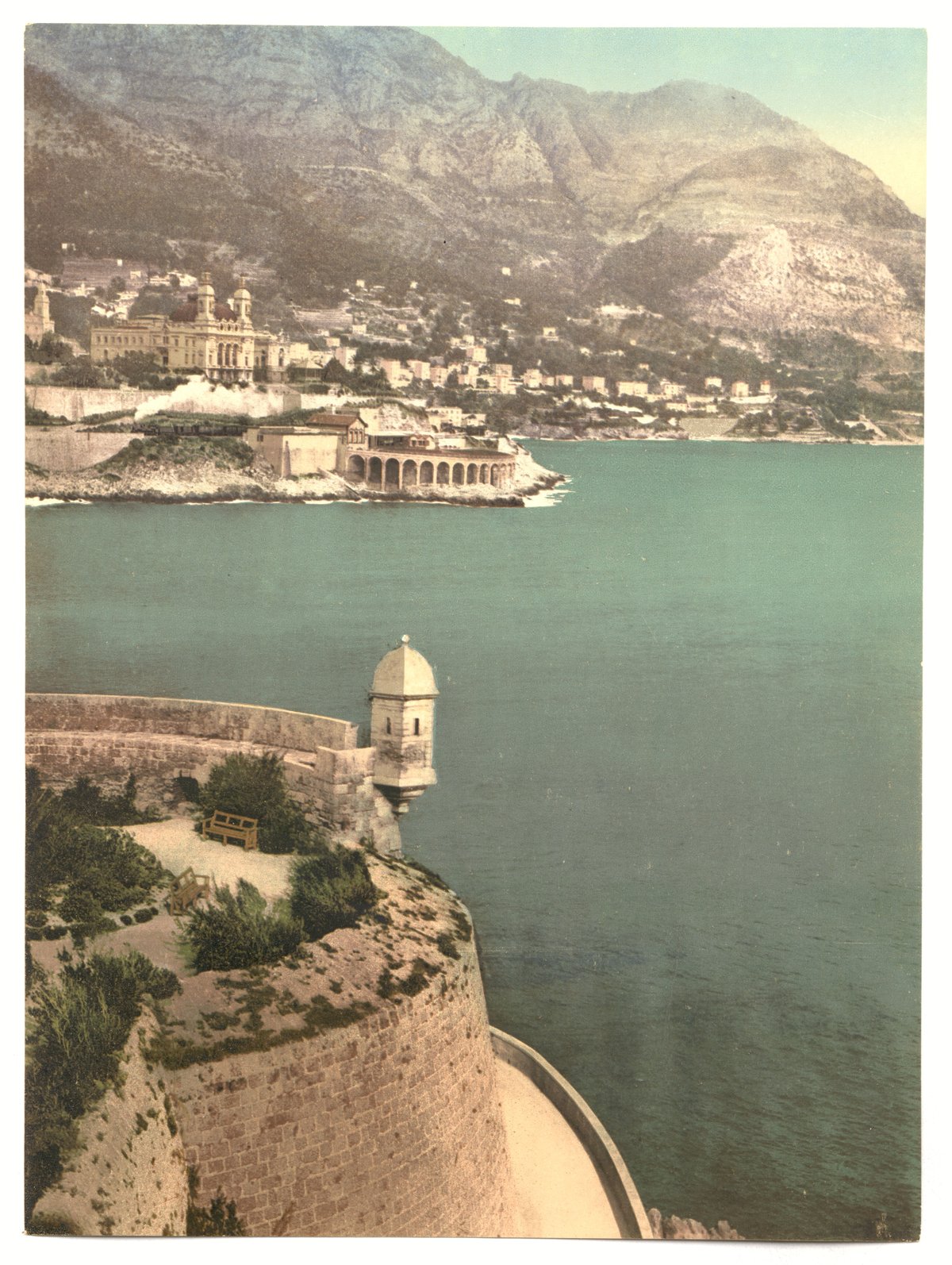 Panoramic view of Monte Carlo from Fort Antoine in Monaco Riviera