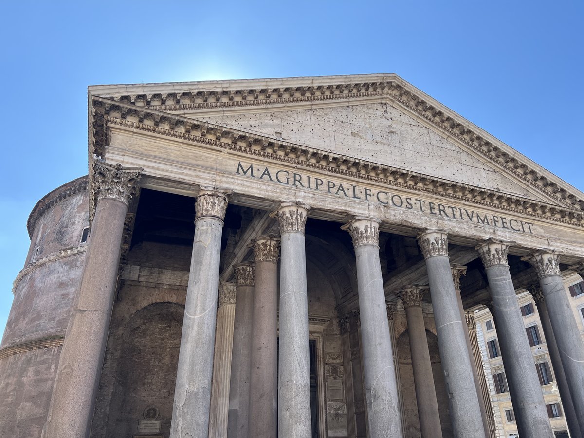 Exterior of the Pantheon in Rome