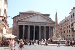Pantheon in Ancient Rome Historic Center, Rome, Italy
