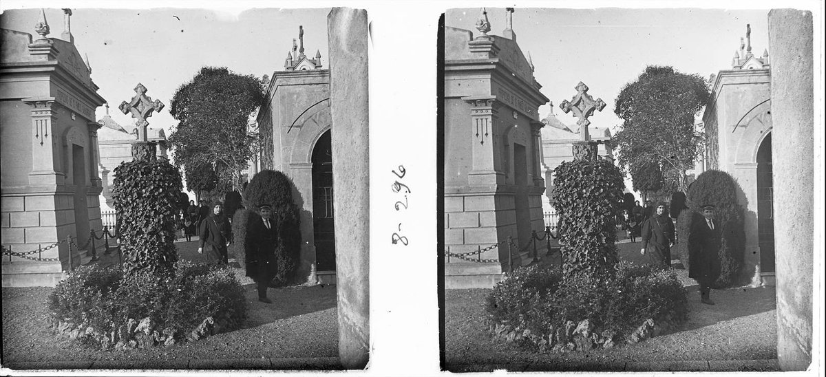 Old cross at the cemetery of the Sant Andreu del Palomar neighborhood in Barcelona