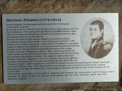 Matthew Flinders memorial plaque at Bass and Flinders Point in Cronulla, New South Wales